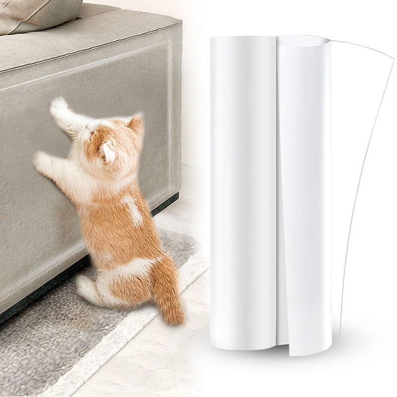 Clear Furniture Protector Film - Anti-Scratch Cat Protection for Sofas & Upholstery