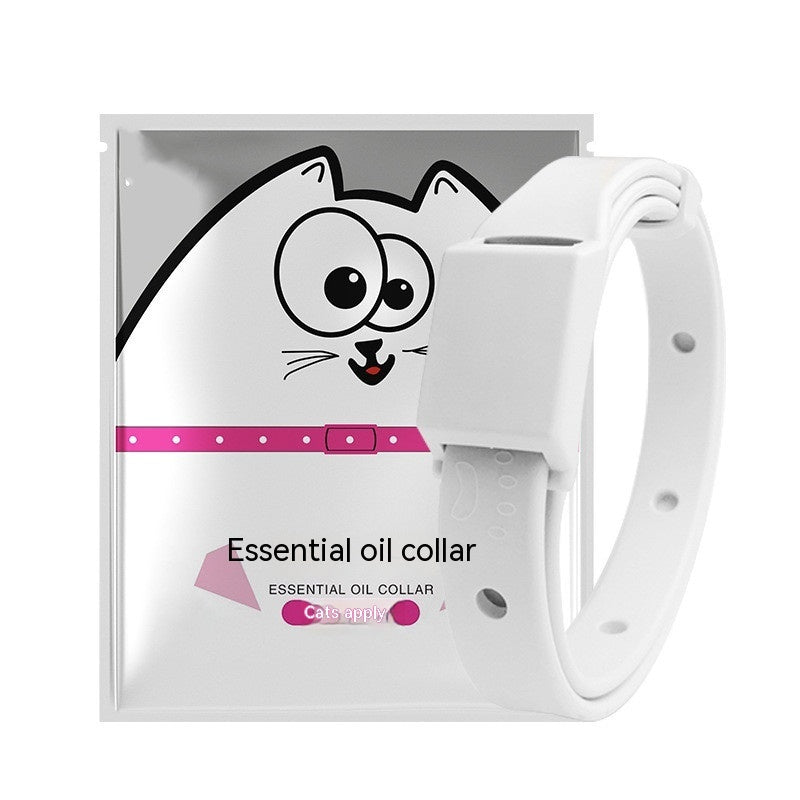 Natural Plant Essential Oil Flea & Tick Collar - Safe Herbal Protection for Cats