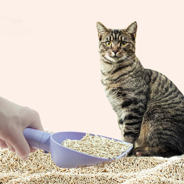 Smart Cat Litter Scoop with Hidden Bag Storage & Multi-Position Base - Wall Mount or Standing