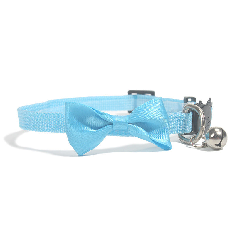 Rainbow Bow Tie Cat Collar Collection with Safety Bell - 9 Vibrant Colors Available