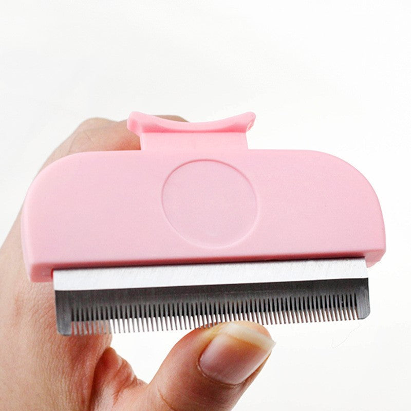 Professional Pet Deshedding Comb - Reduces Shedding by 95% for Cats and Dogs