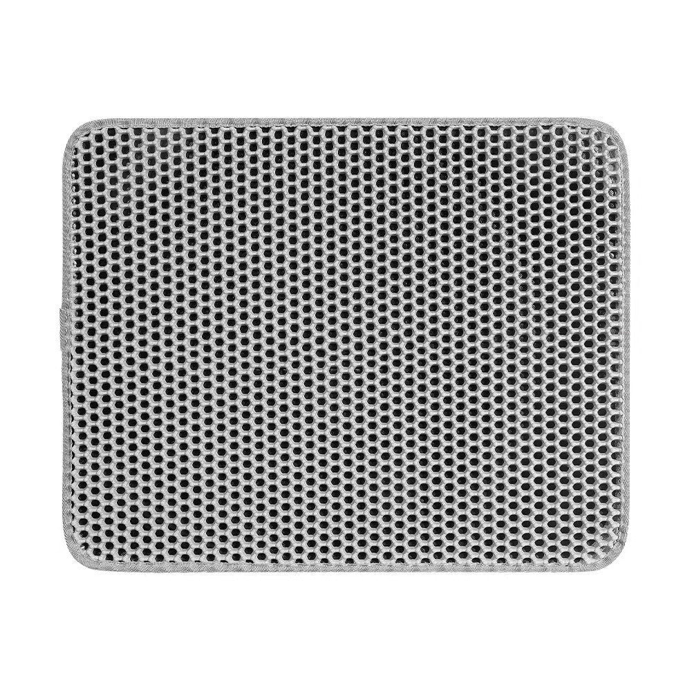 Double Layer Cat Litter Mat - Waterproof Honeycomb Design with Scatter Control and Easy Clean