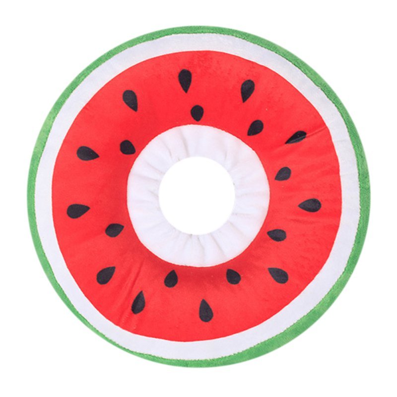 Adorable Fruit Recovery Collar for Cats - Soft Cotton E-Collar Alternative with Adjustable Fit