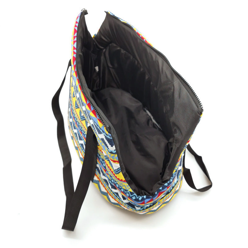 Premium Canvas Cat Carrier Messenger Bag - Breathable Travel Bags