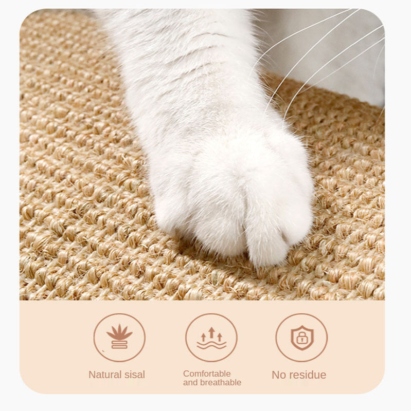 Premium Sisal Cat Scratch Mat - Furniture Protector & Scratching Pad for Sofas and Chairs