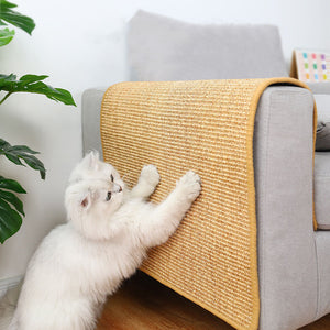 Premium Sisal Cat Scratch Mat - Furniture Protector & Scratching Pad for Sofas and Chairs
