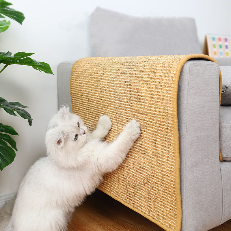 Premium Sisal Cat Scratch Mat - Furniture Protector & Scratching Pad for Sofas and Chairs