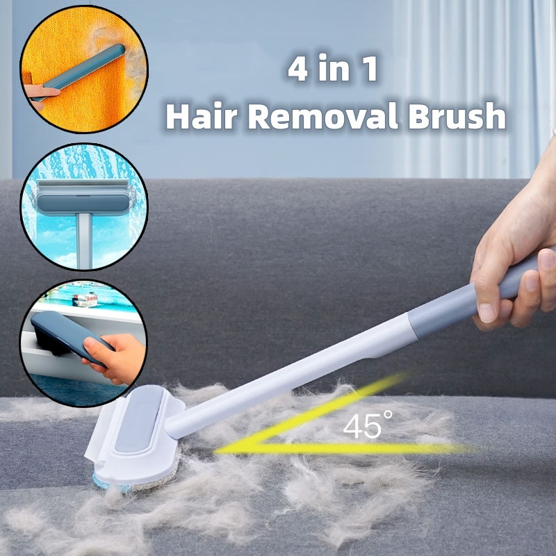 Pet Hair Remover & Lint Brush - 4-in-1 Multifunctional Cleaning Tool for Furniture, Clothes & Windows