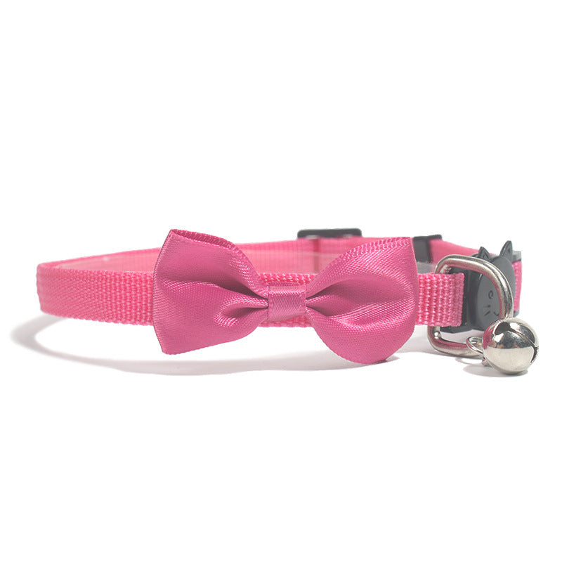 Rainbow Bow Tie Cat Collar Collection with Safety Bell - 9 Vibrant Colors Available