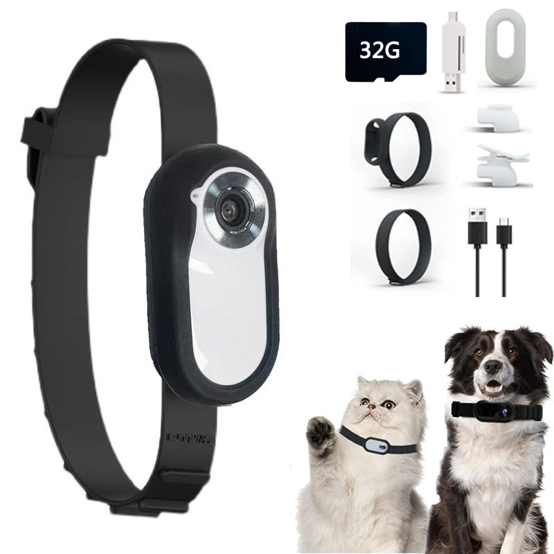 Smart Cat Camera Collar - GPS Tracking with HD Recording & USB Charging