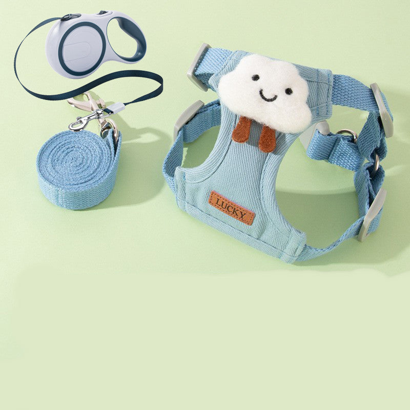 Anti-Escape Cat Undershirt Harness & Leash Set - Secure Vest-Style Design