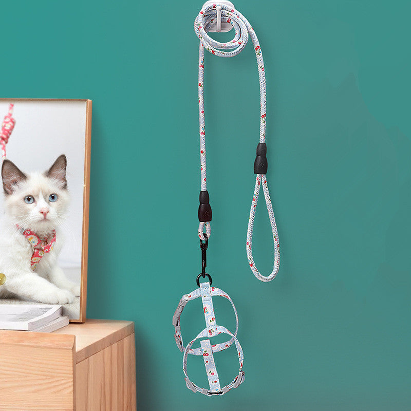 I-Shape Cat Chest Harness - Lightweight Cotton Comfort Harness for All Cats