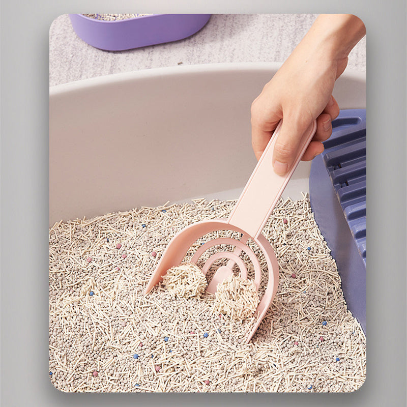 Premium 2-in-1 Cat Litter Scoop Set with Storage Base - Easy Clean Design
