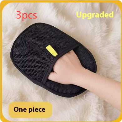Electrostatic Pet Hair Remover Gloves - Dual-Sided Grooming Mitts for Dogs & Cats