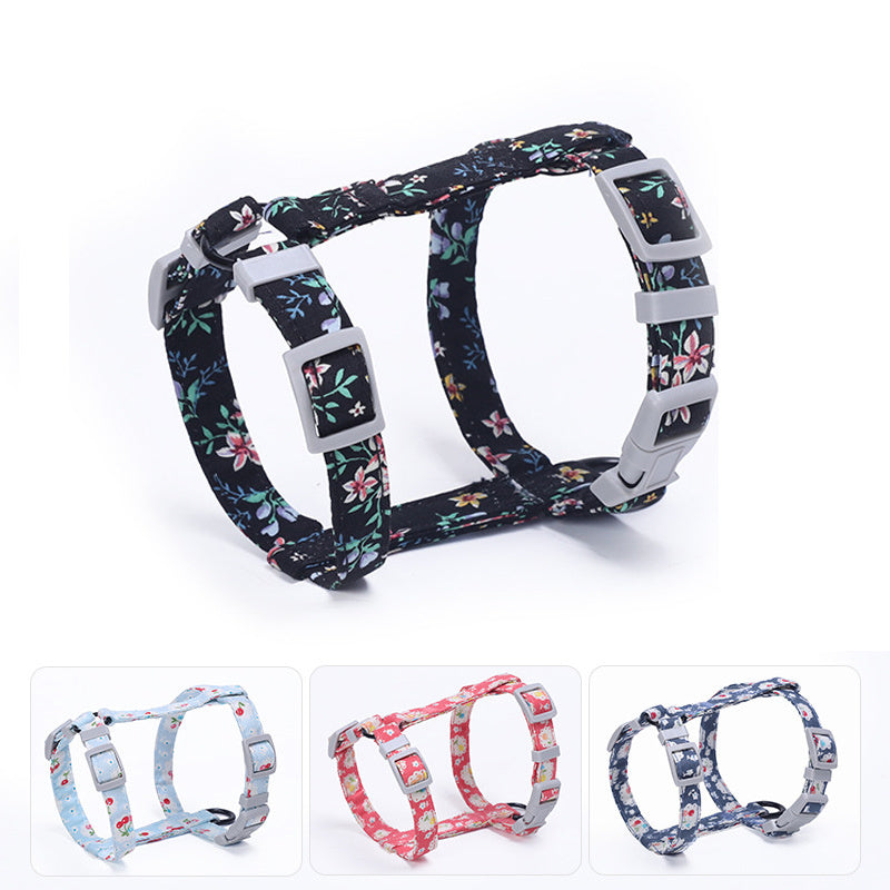 I-Shape Cat Chest Harness - Lightweight Cotton Comfort Harness for All Cats