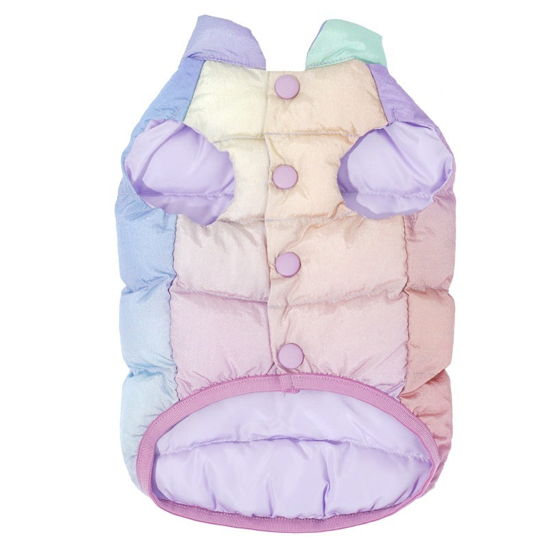 Vibrant Cat Winter Vest - Stylish Casual Wear for Active Felines