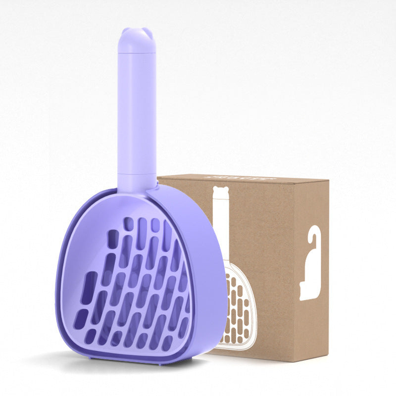 Smart Cat Litter Scoop with Hidden Bag Storage & Multi-Position Base - Wall Mount or Standing