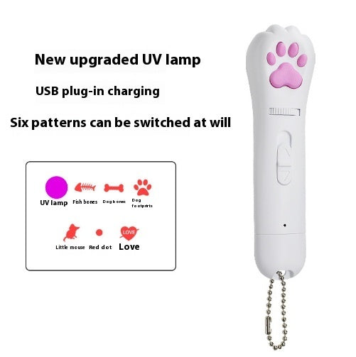 Premium Interactive Laser Pointer - Multi-Pattern Cat Exercise Toy with Paw Print Design
