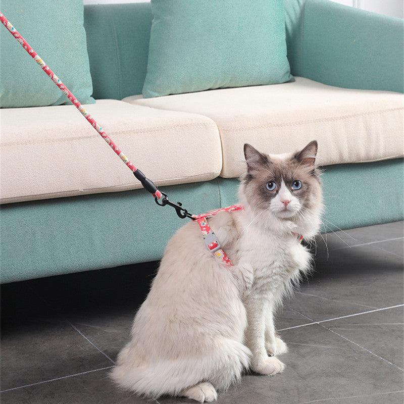 I-Shape Cat Chest Harness - Lightweight Cotton Comfort Harness for All Cats