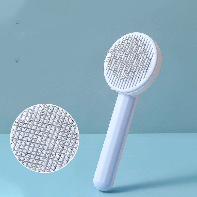 Gentle Pin Brush for Cats - Round Tip Grooming Brush for Daily Brushing & Detangling