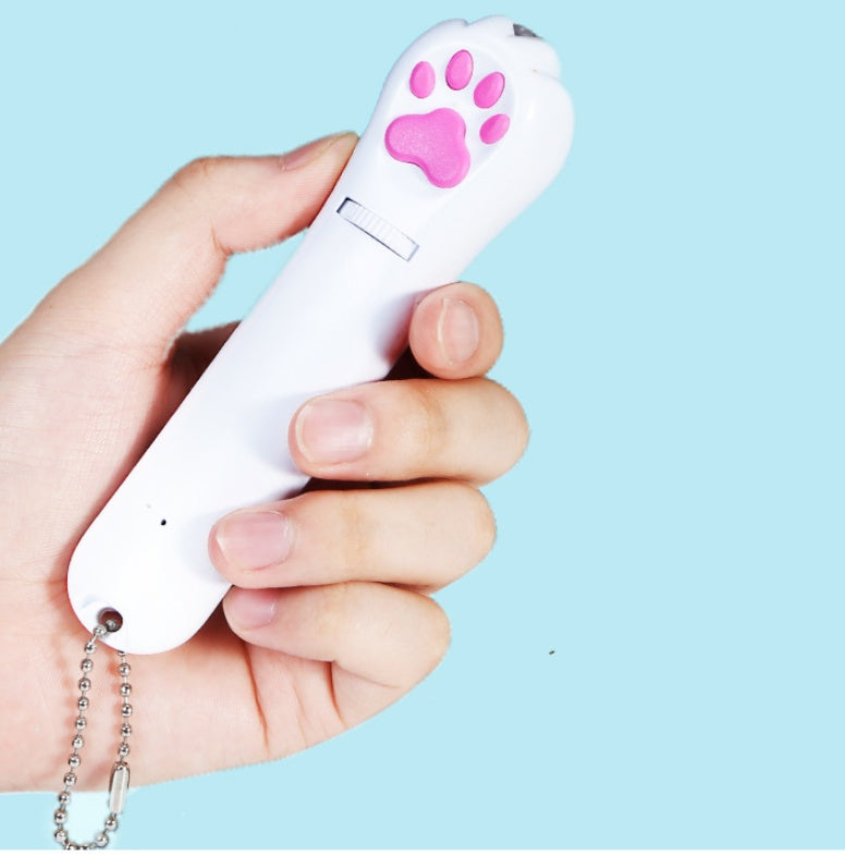 Premium Interactive Laser Pointer - Multi-Pattern Cat Exercise Toy with Paw Print Design