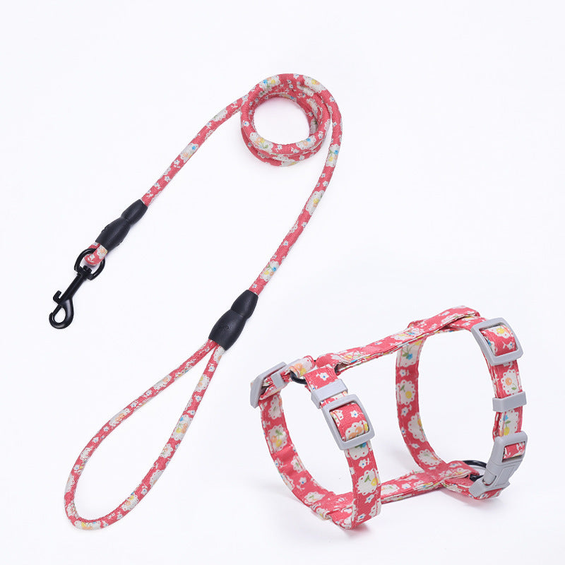 I-Shape Cat Chest Harness - Lightweight Cotton Comfort Harness for All Cats