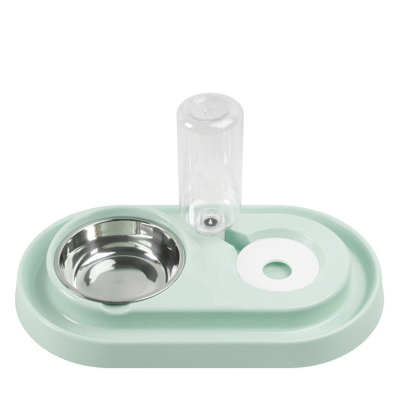 Premium Cat Feeding Station - Anti-Ant Food & Water Bowl Set with Automatic Water Dispenser