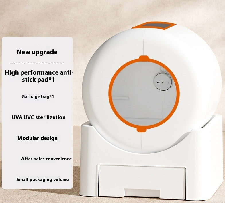 WiFi Smart Self-Cleaning Litter Box - Automated Cat Toilet with App Control & Safety Sensors
