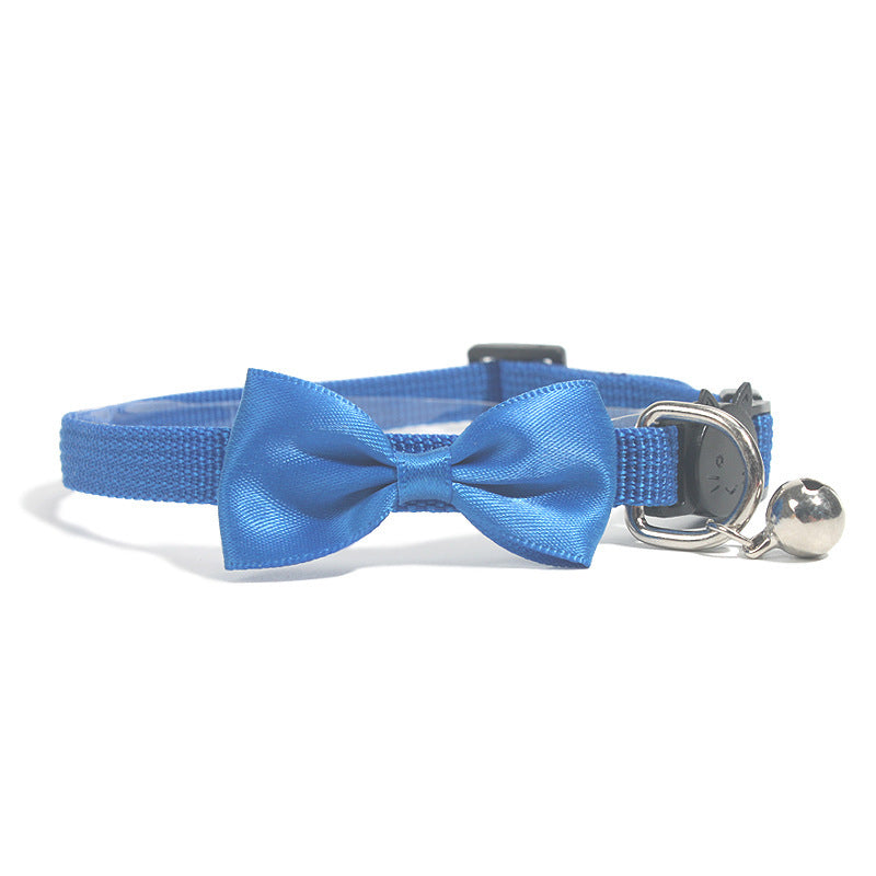 Rainbow Bow Tie Cat Collar Collection with Safety Bell - 9 Vibrant Colors Available