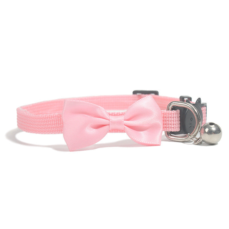 Rainbow Bow Tie Cat Collar Collection with Safety Bell - 9 Vibrant Colors Available