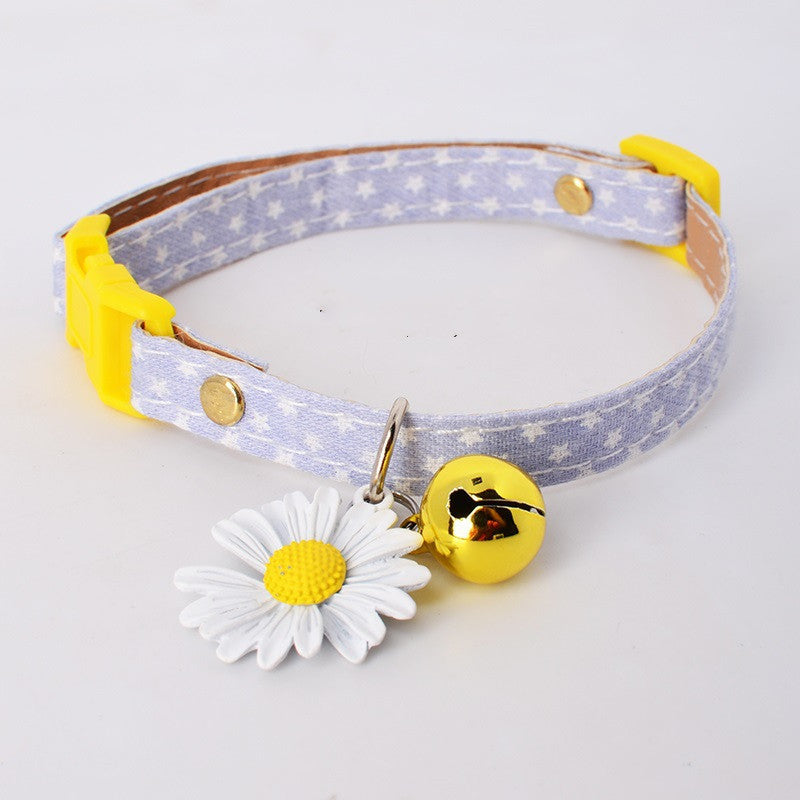 Kawaii Cat Collar with Bell & Charm - Adjustable Polka Dot Safety Collar for Cats