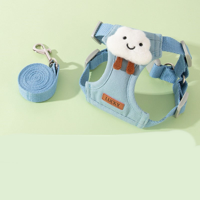 Anti-Escape Cat Undershirt Harness & Leash Set - Secure Vest-Style Design