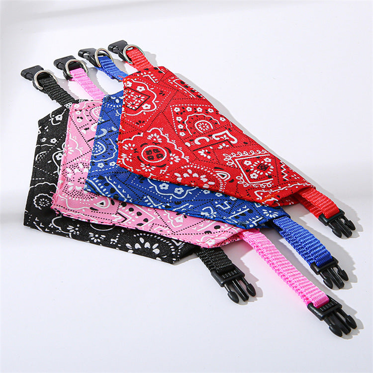 Paisley Bandana Cat Collar - Adjustable Designer Print Collar with Classic Patterns