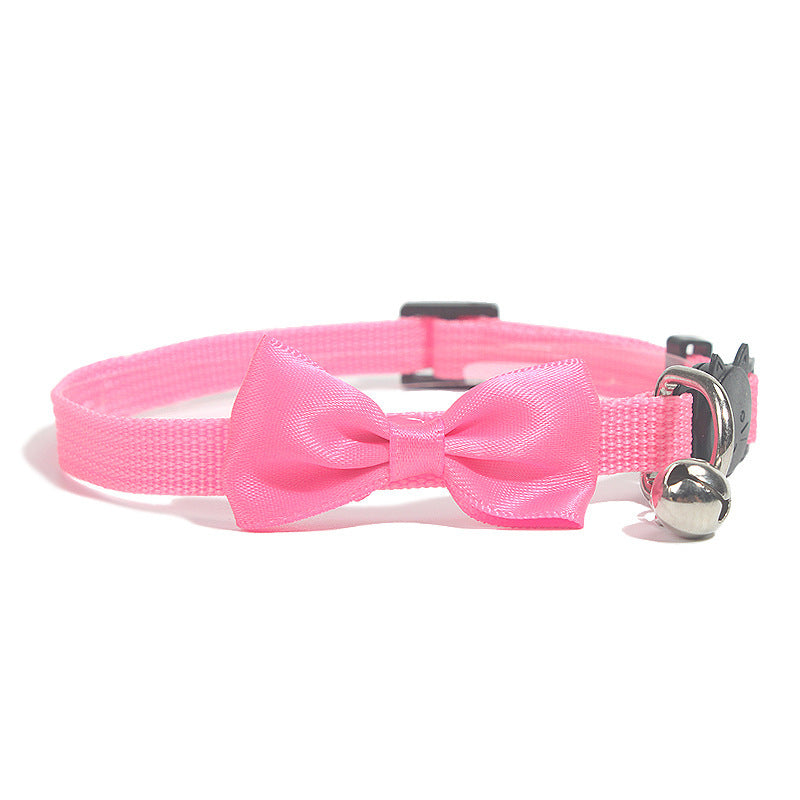 Rainbow Bow Tie Cat Collar Collection with Safety Bell - 9 Vibrant Colors Available