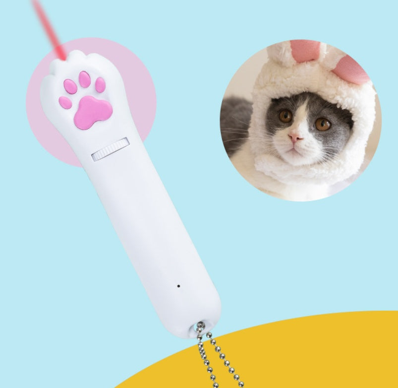 Premium Interactive Laser Pointer - Multi-Pattern Cat Exercise Toy with Paw Print Design