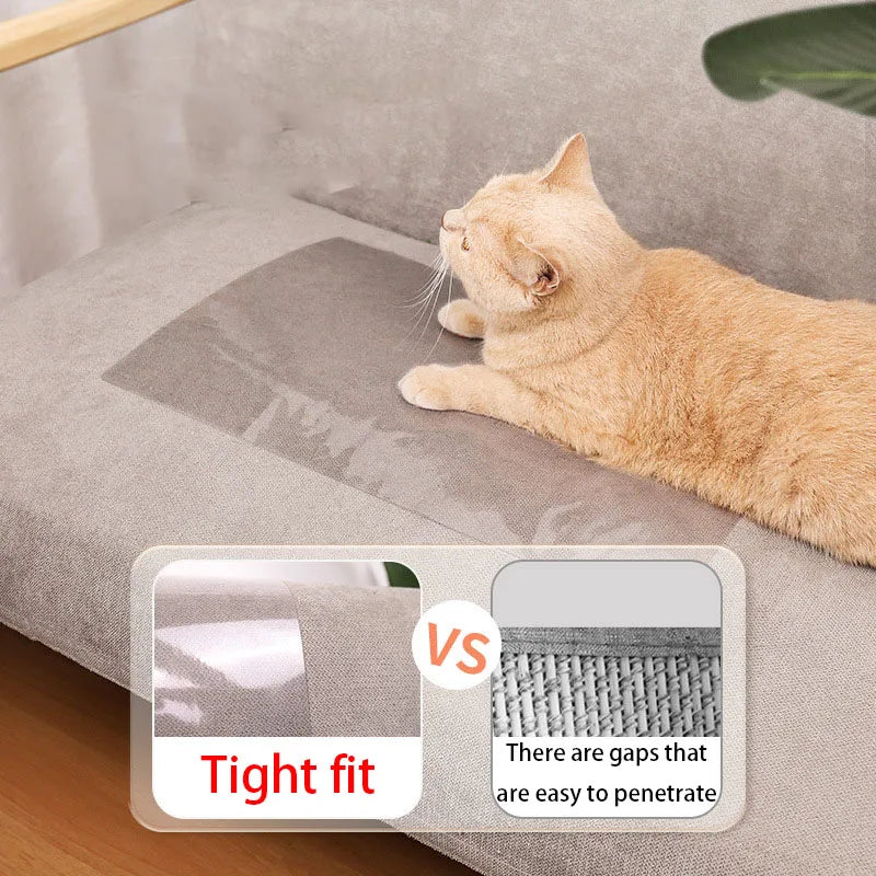 Clear Furniture Protection Sheets - Anti-Scratch Cat Training Guards with Strong Adhesive