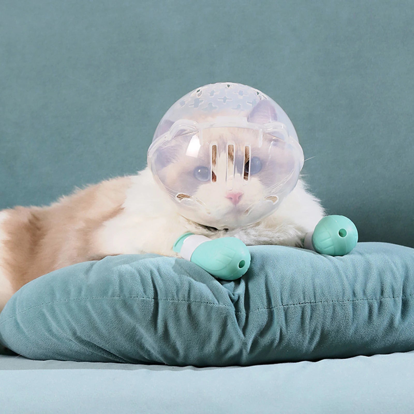 Cat Grooming Muzzle - Breathable Anti-Bite Hood for Bathing and Nail Trimming