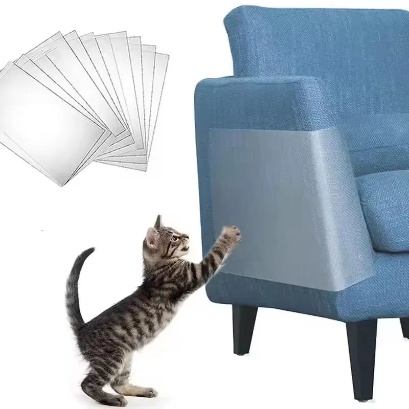 Clear Furniture Protection Sheets - Anti-Scratch Cat Training Guards with Strong Adhesive
