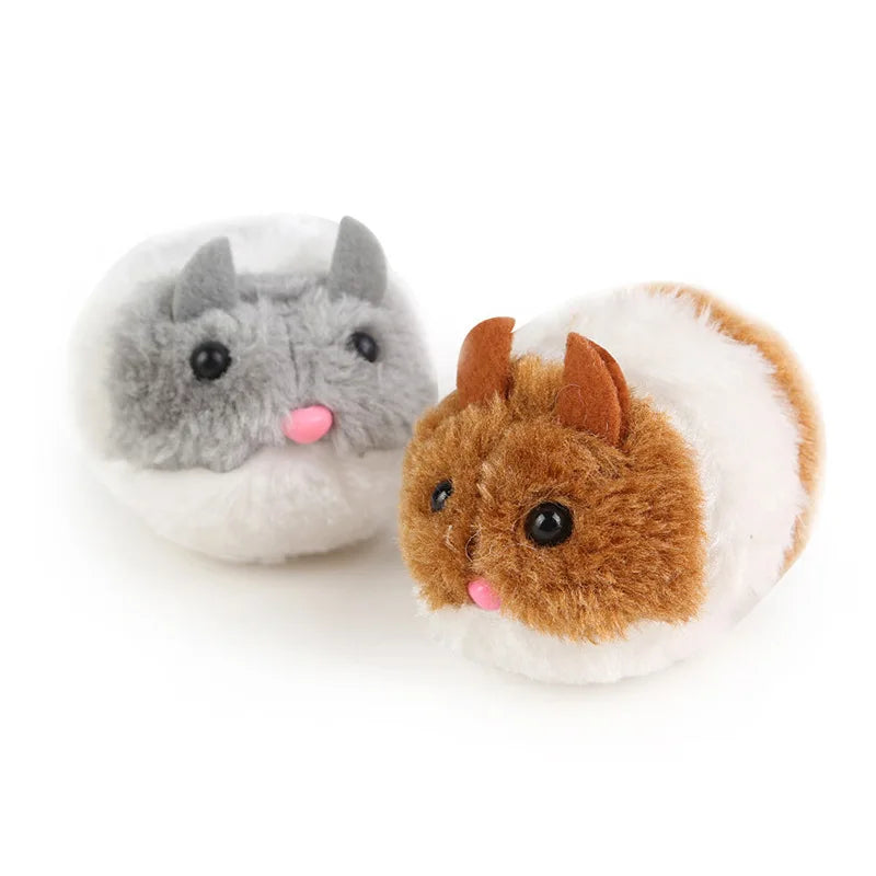 Interactive Plush Mouse Cat Toy - Self-Moving Battery-Free Design