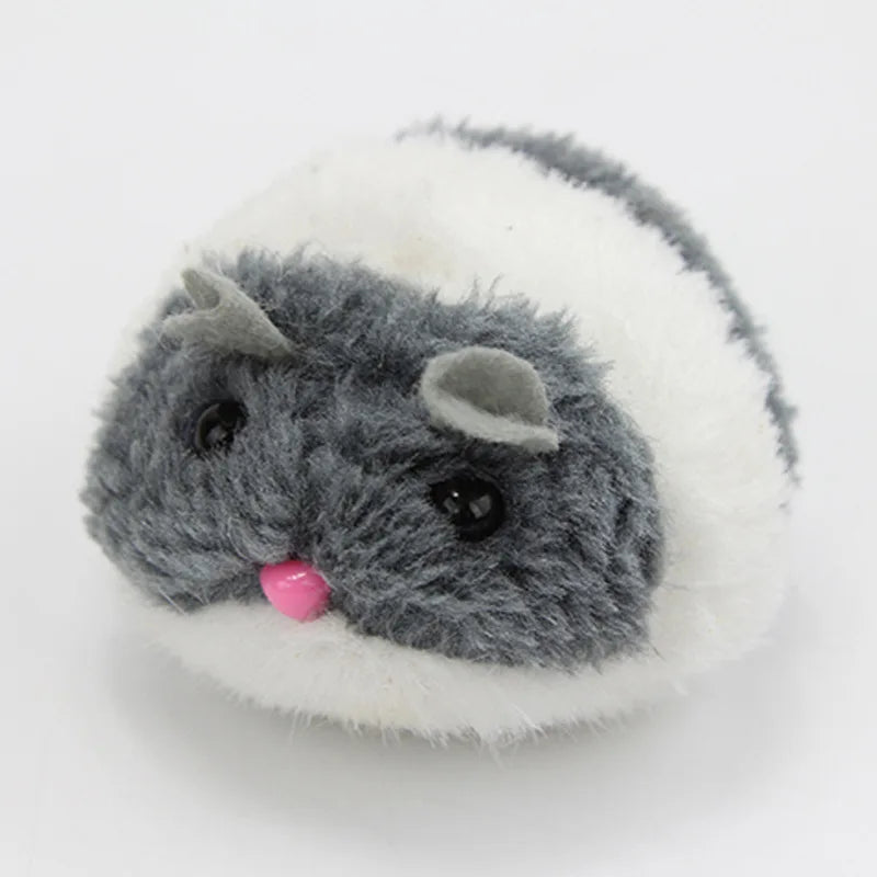 Interactive Plush Mouse Cat Toy - Self-Moving Battery-Free Design