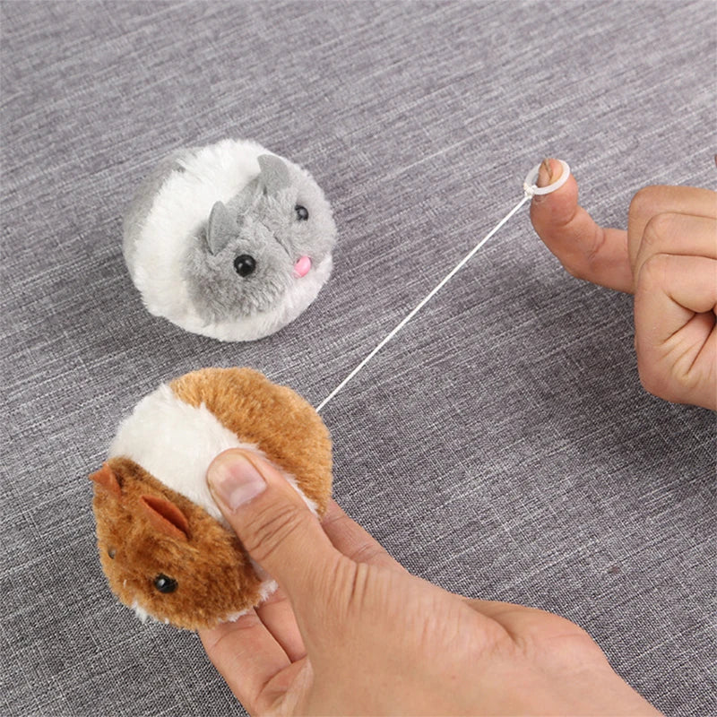 Interactive Plush Mouse Cat Toy - Self-Moving Battery-Free Design