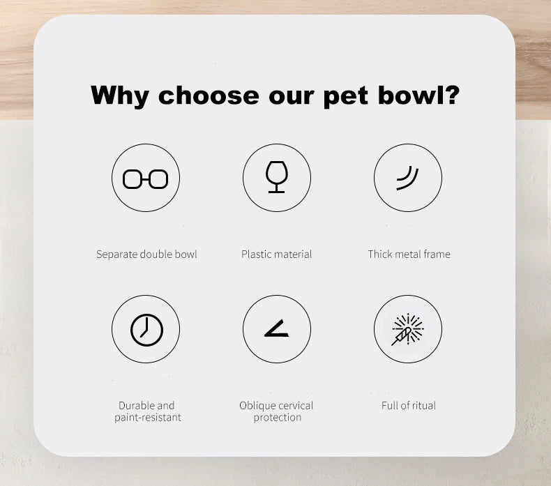 Elevated Double Cat Bowl Set - Transparent Bowls with Golden Stand & Ergonomic Design