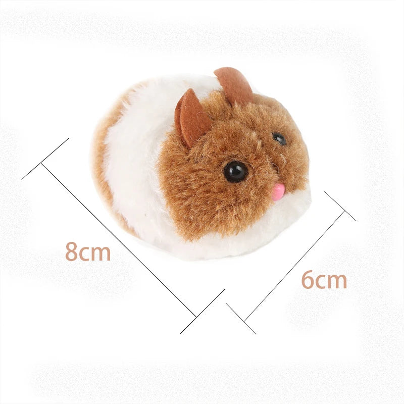 Interactive Plush Mouse Cat Toy - Self-Moving Battery-Free Design
