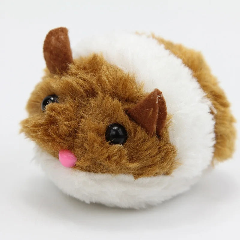 Interactive Plush Mouse Cat Toy - Self-Moving Battery-Free Design