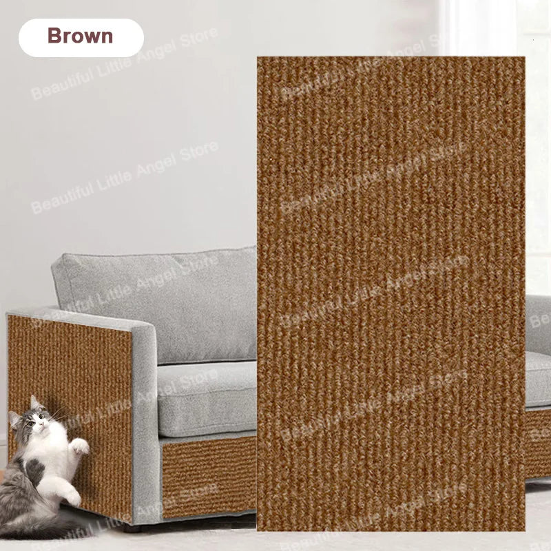 Self-Adhesive Cat Scratch Protection Mat - Furniture Guard for Sofas & Carpets | Trimmable Roll