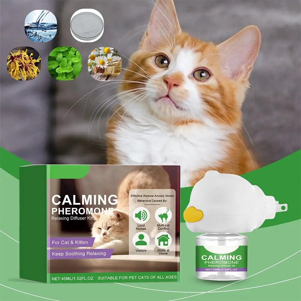 3Pcs/lot Cat Calming Diffuser Kit Refill Calming Mood Relaxing Anti Anxiety Stress Soothing Comforting Pets Pheromone