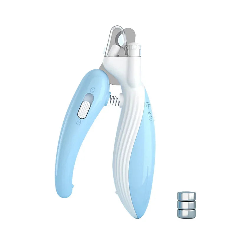 LED Pet Nail Clippers - Professional Illuminated Grooming Scissors for Cats & Small Pets