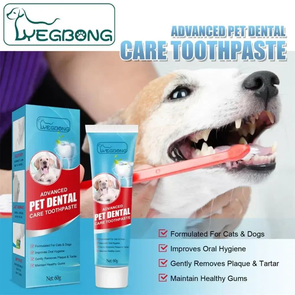 Cat Toothbrush Set with Soft Bristles - Complete Dental Care Kit for Feline Oral Hygiene