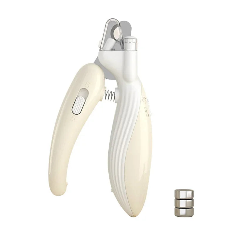 LED Pet Nail Clippers - Professional Illuminated Grooming Scissors for Cats & Small Pets