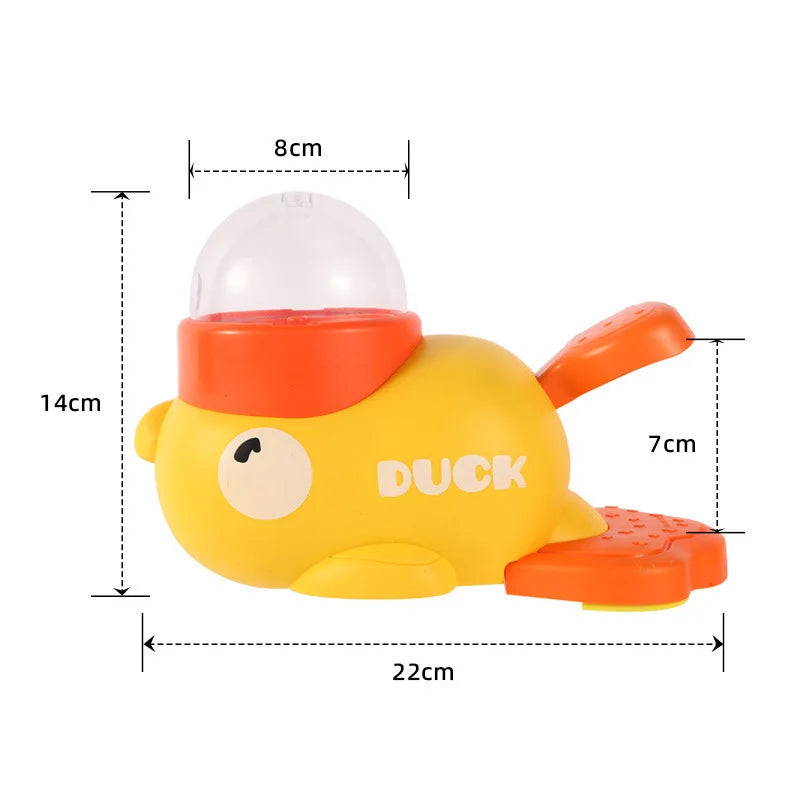 Yellow Duck Interactive Treat Dispenser - Puzzle Feeder for Cats